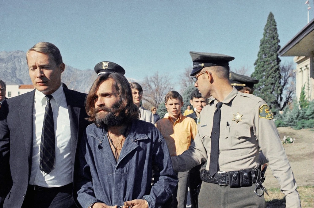 Charles Manson a letartóztatásakor (Fotó: Profimedia)