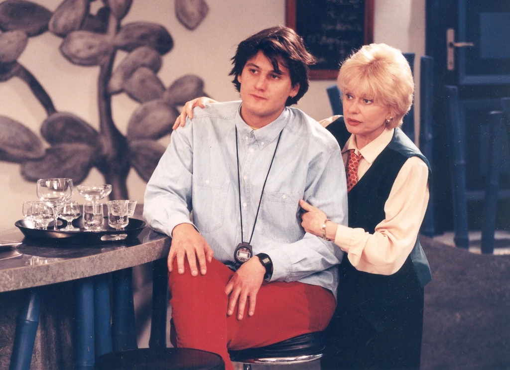 Esztergályos Cecíliával a Família Kft. című sorozatban (Fotó: Cser János)