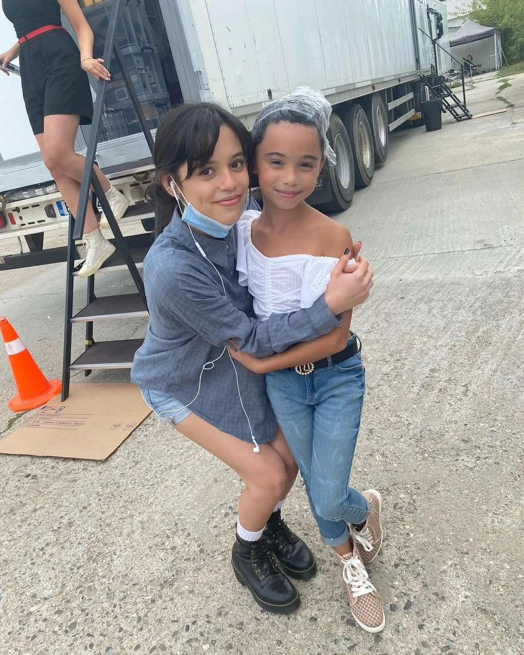 Váradi Karina Jenna Ortegával is találkozott a forgatáson (Fotó: Archív)