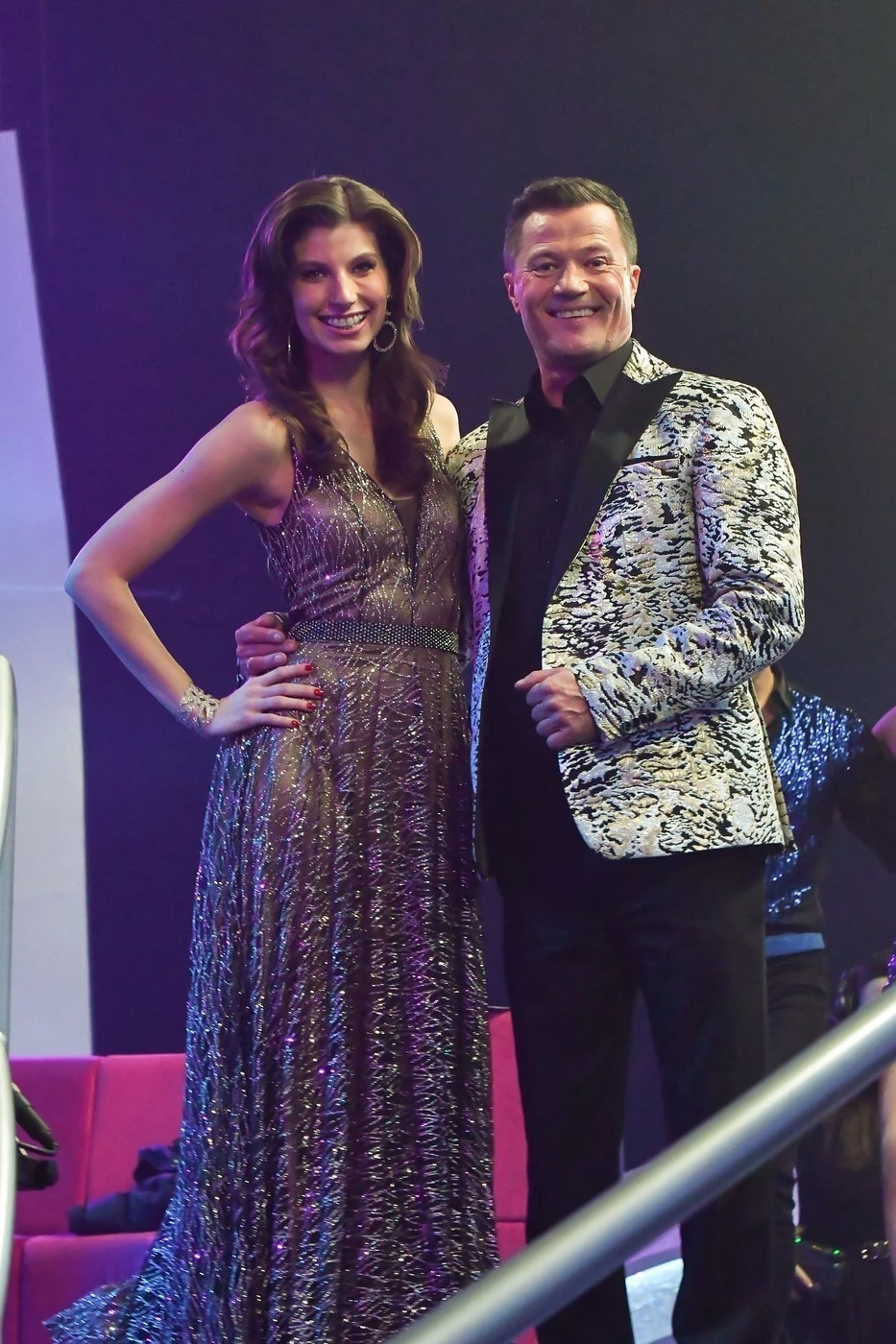 Stohl Luca az édesapjával, Stohl Andrással dolgozott együtt a Dancing with the Starsban (Fotó: TV2)