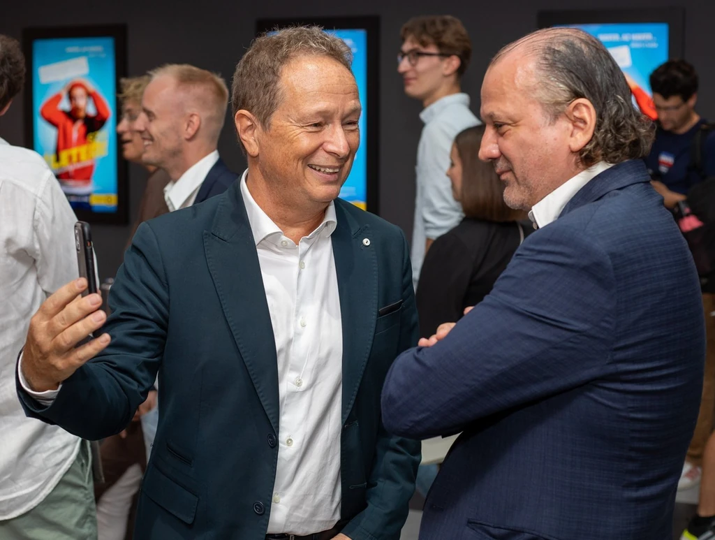 Geszti Péter és a film főszereplője, Thuróczy Szabolcs