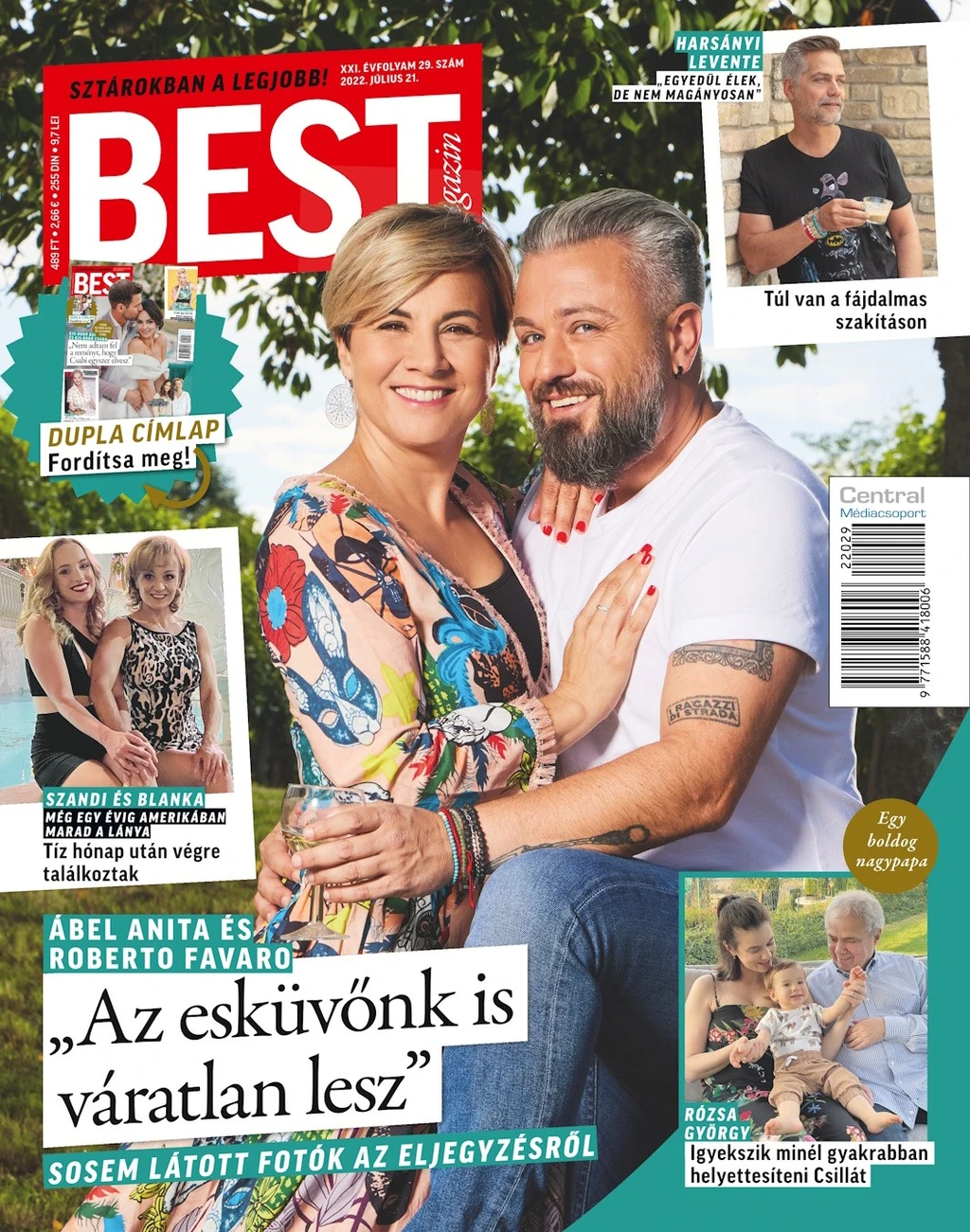 Ábel Anita és Roberto Favero április 12-én ünnepelték kapcsolatuk hetedik évfordulójét