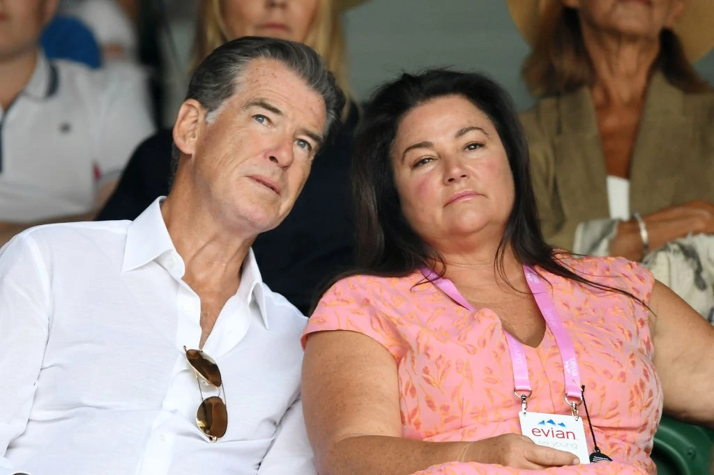 Pierce Brosnan és felesége, Keely Shaye Smith Wimbledonban (Fotó: Getty Images)
