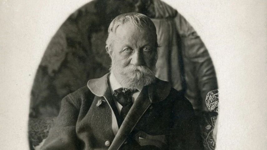 Jókai Mór egy 1903-ban készült fotón. Az író szerelmi élete nem volt mentes a botrányoktól sem