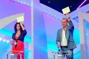 Győrfi Pál és felesége, Adrienn a Mr &amp; Mrs sztárpárshow-ban 2013-ban