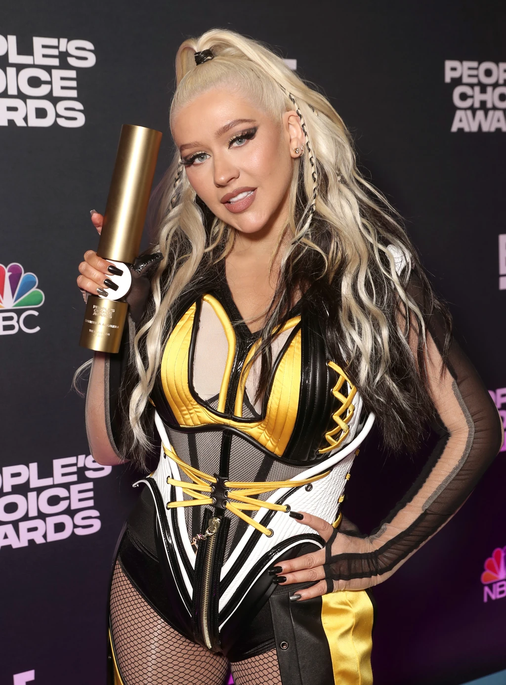 Christina Aguilera mindig visszatér a platinaszőke hajhoz (Fotó: Getty Images)