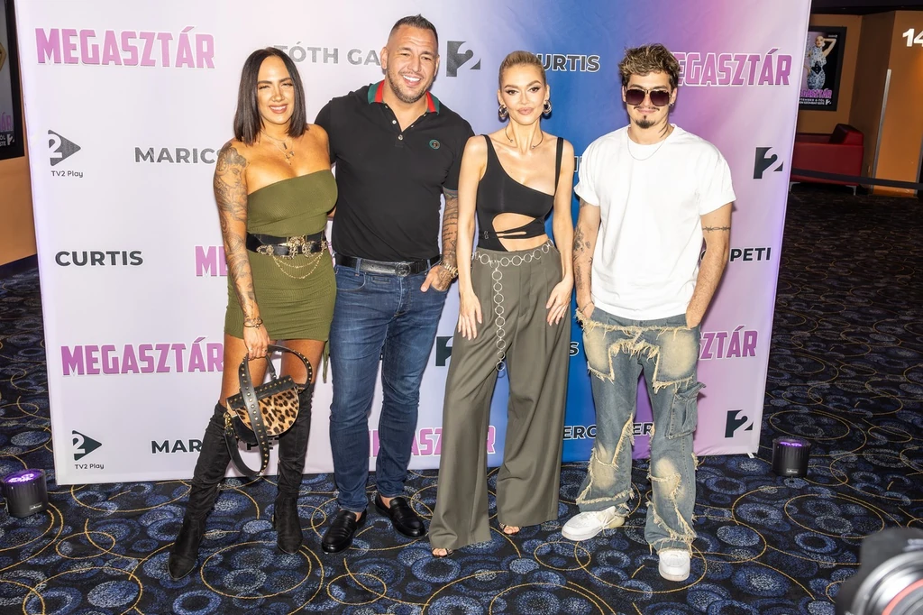 A 2025-ös Megasztár zsűrije: Tóth Gabi, Curtis, Herceg Erika, Marics Peti (Fotó: Trenka Attila/fotocentral.hu)
