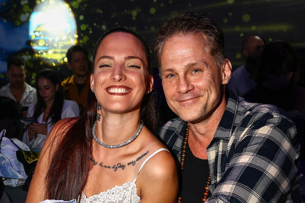 Hujber Ferenc és felesége a Sztárbox nézőterén (Fotó: Trenka Attila/fotocentral.hu)