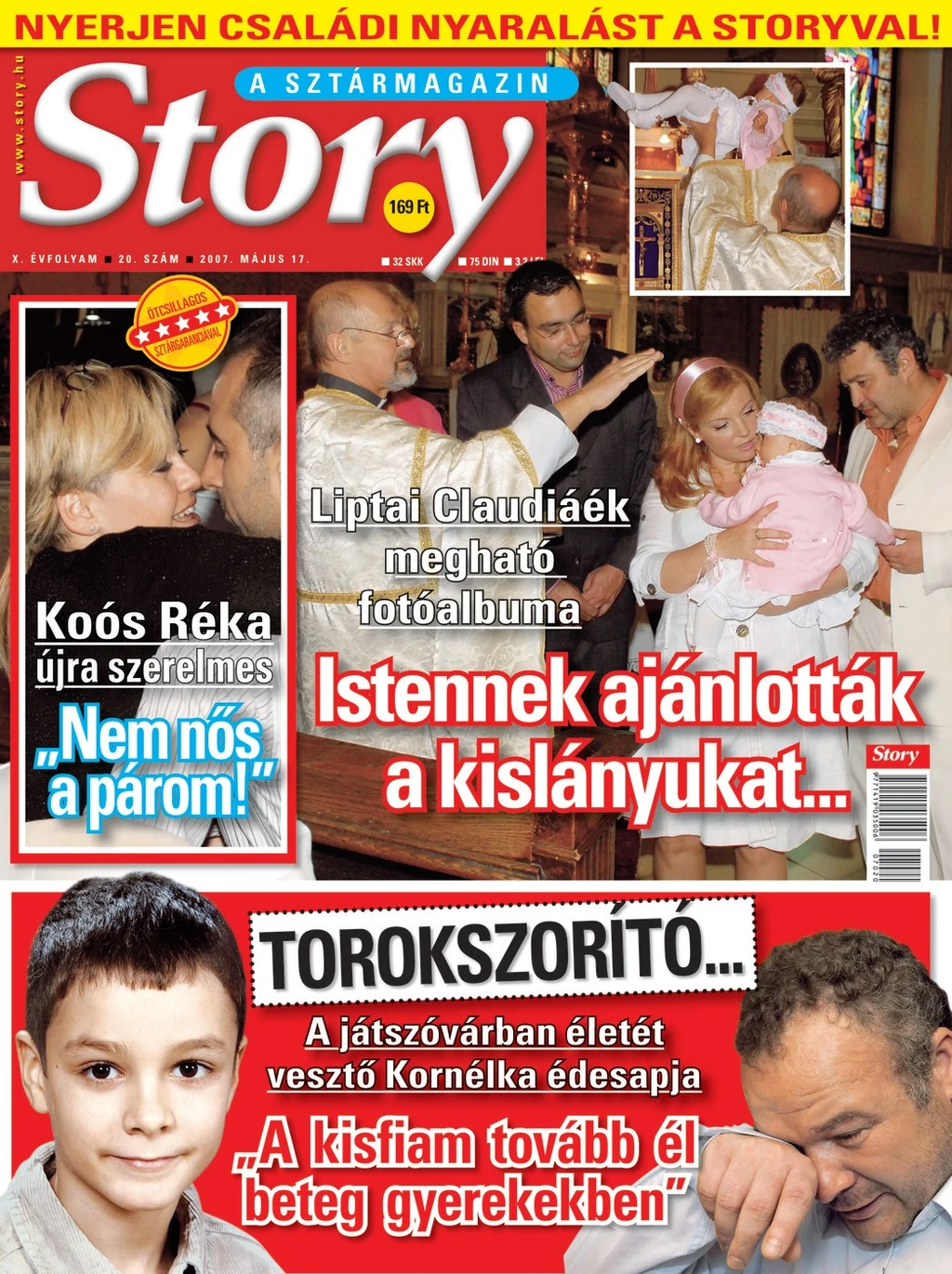 Sváby András lett Panka keresztapja, a keresztelőn a Story is ott volt (Fotó: Archív)