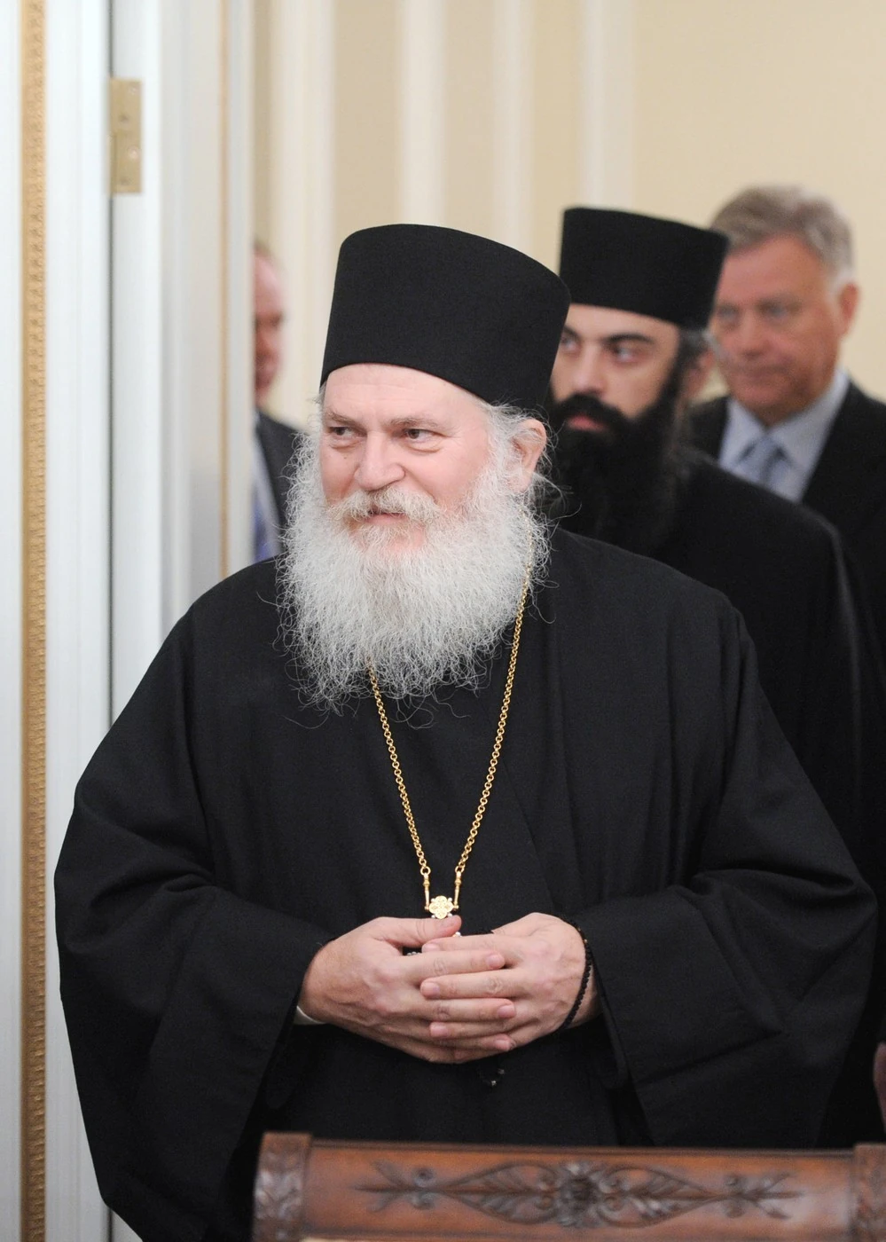 Ephraim archimandrita és Károly régóta barátok (Fotó: Profimedia)