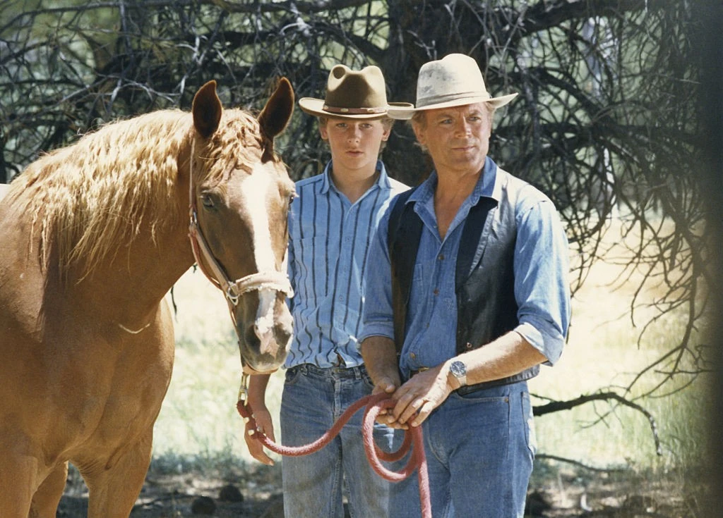 Terence Hill a tinédzser fiával, Ross-szal