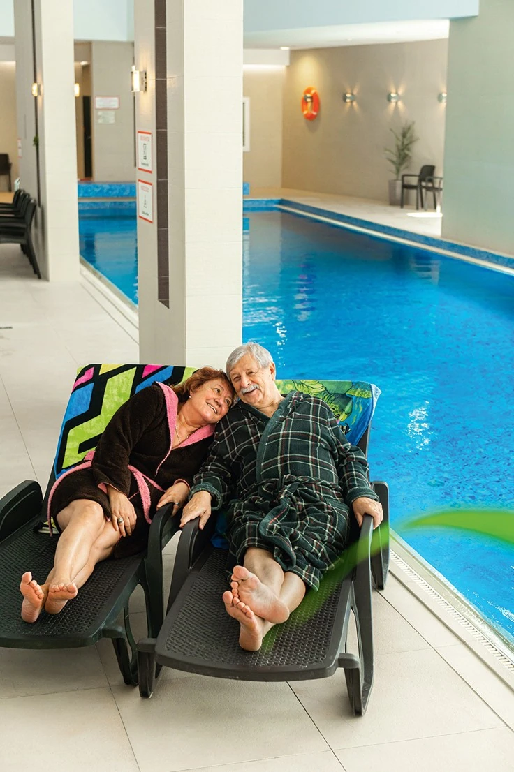 A wellnessezés, a termálfürdőzés is a közös szenvedélyeik egyike