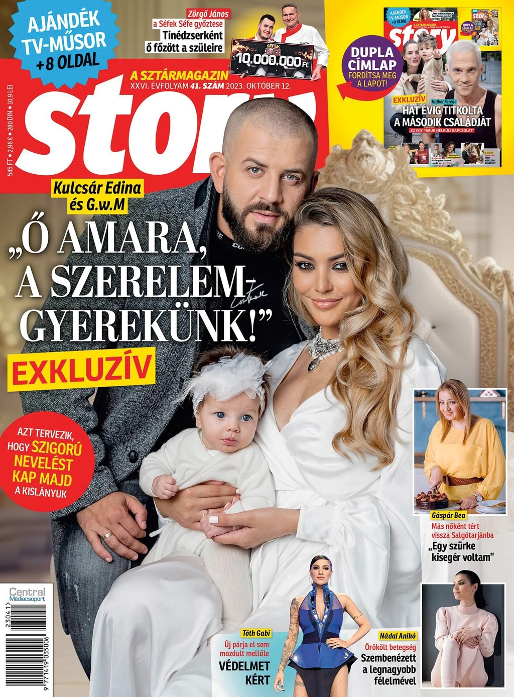 Egy éve született meg Kulcsár Edina és G.w.M első közös gyermeke