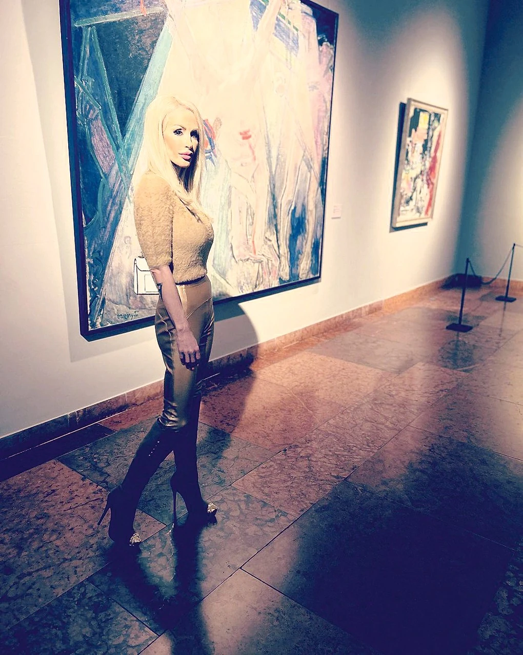 A Vaszary-kiállításon (Fotó: Archív)