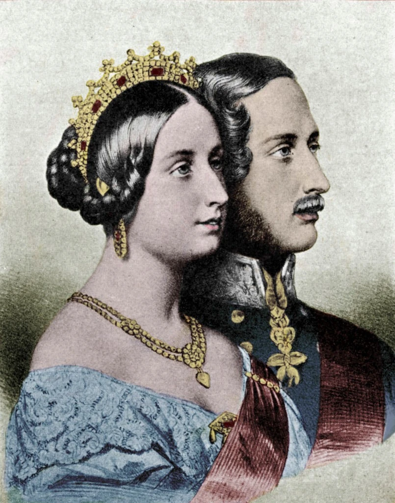 Történelmi örökség: Viktória királynő és férje, Albert portréja a régmúltból (Fotó: Getty Images)