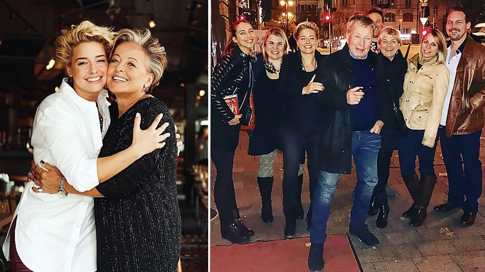 Édesanyjával és féltestvéreivel és apukájával (Fotók: Archív)