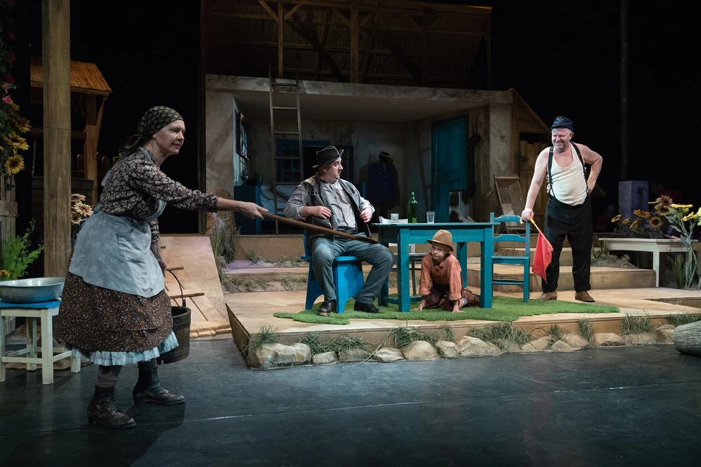 Épp Zsongorral szerepelt, amikor baleset érte (Fotó: Hevesi Sándor Színház)