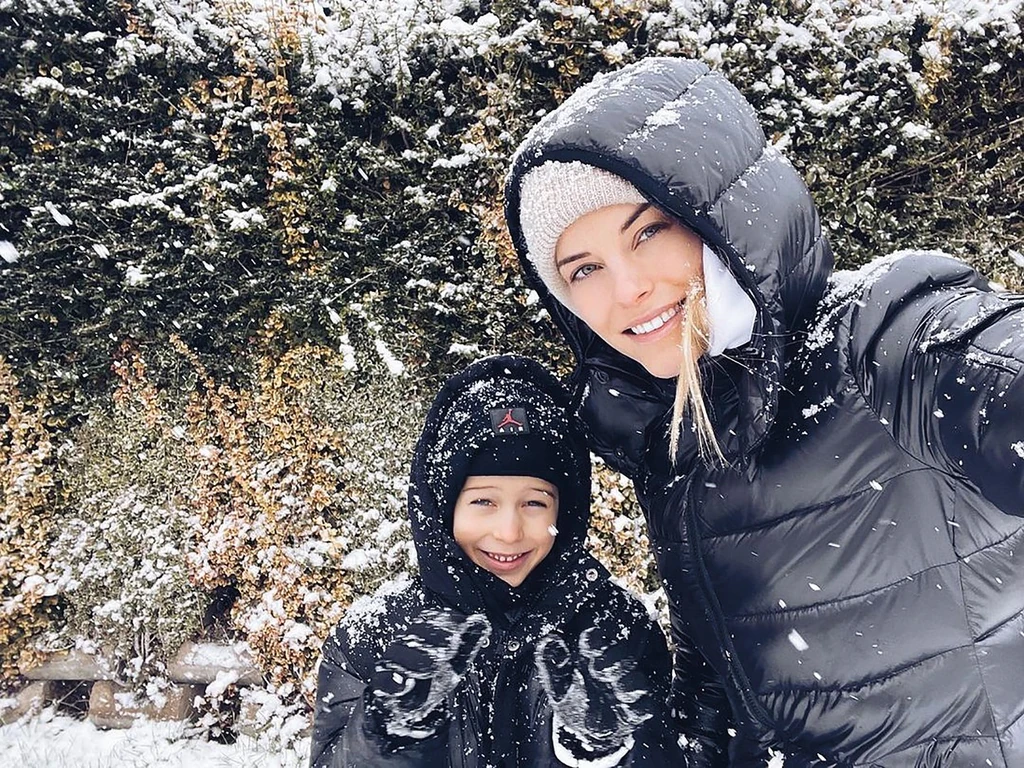 Kisfiával, Krisztiánnal (Fotó: Archív)