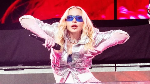 Madonna egy június eleji koncerten, New Yorkban