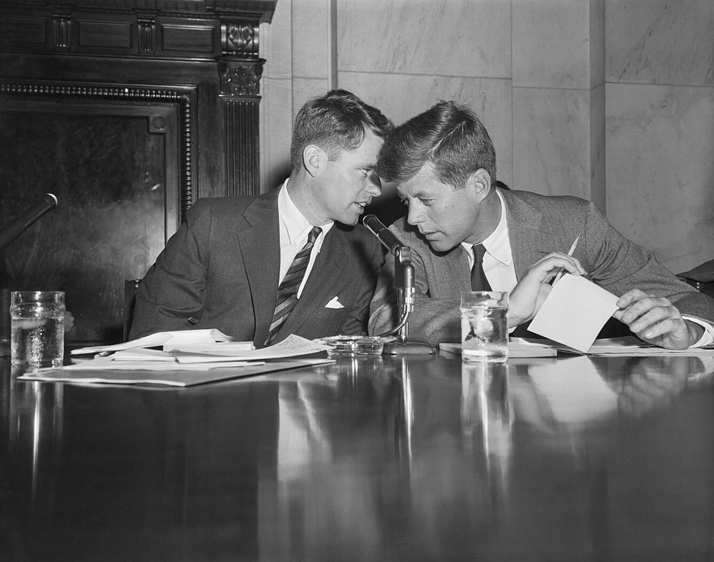 Robert F. Kennedy és testvére John F. Kennedy