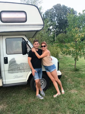 Keleti Andrea és férje