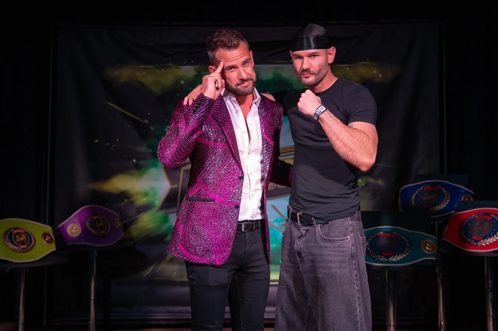 Danny Blue és új ellenfele, Szecsei Valter (Fotó: RTL)