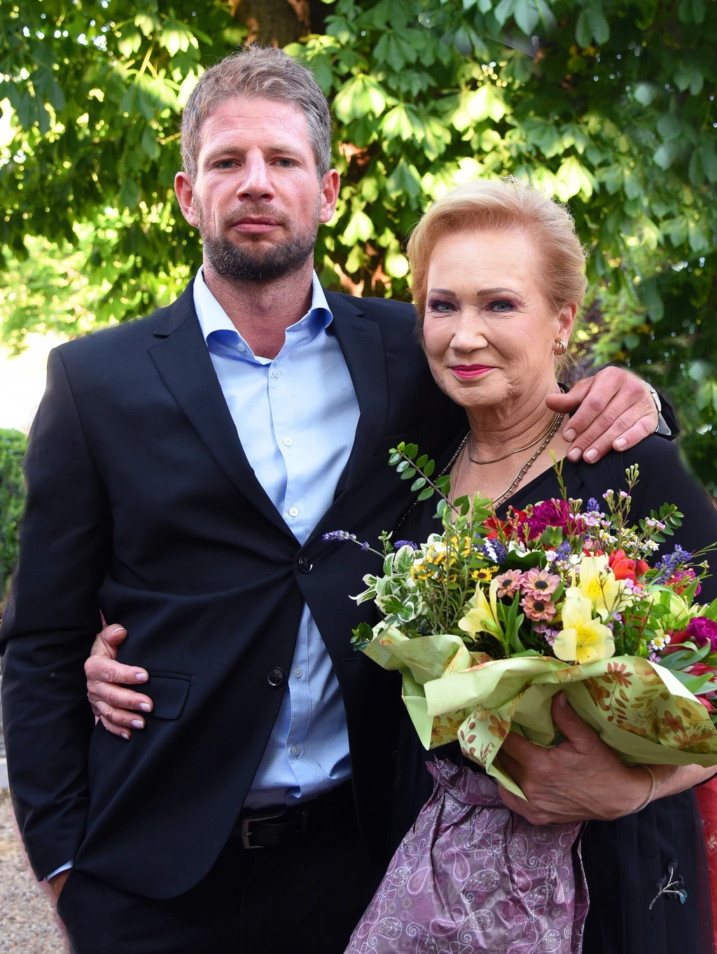 Udvaros fiával, a kaszkadőr Gyöngyösi Mátéval (Fotó: Olajos Piroska/fotocentral.hu)