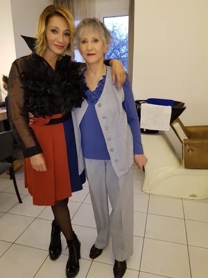 Keresztes Ildikó és édesanyja
