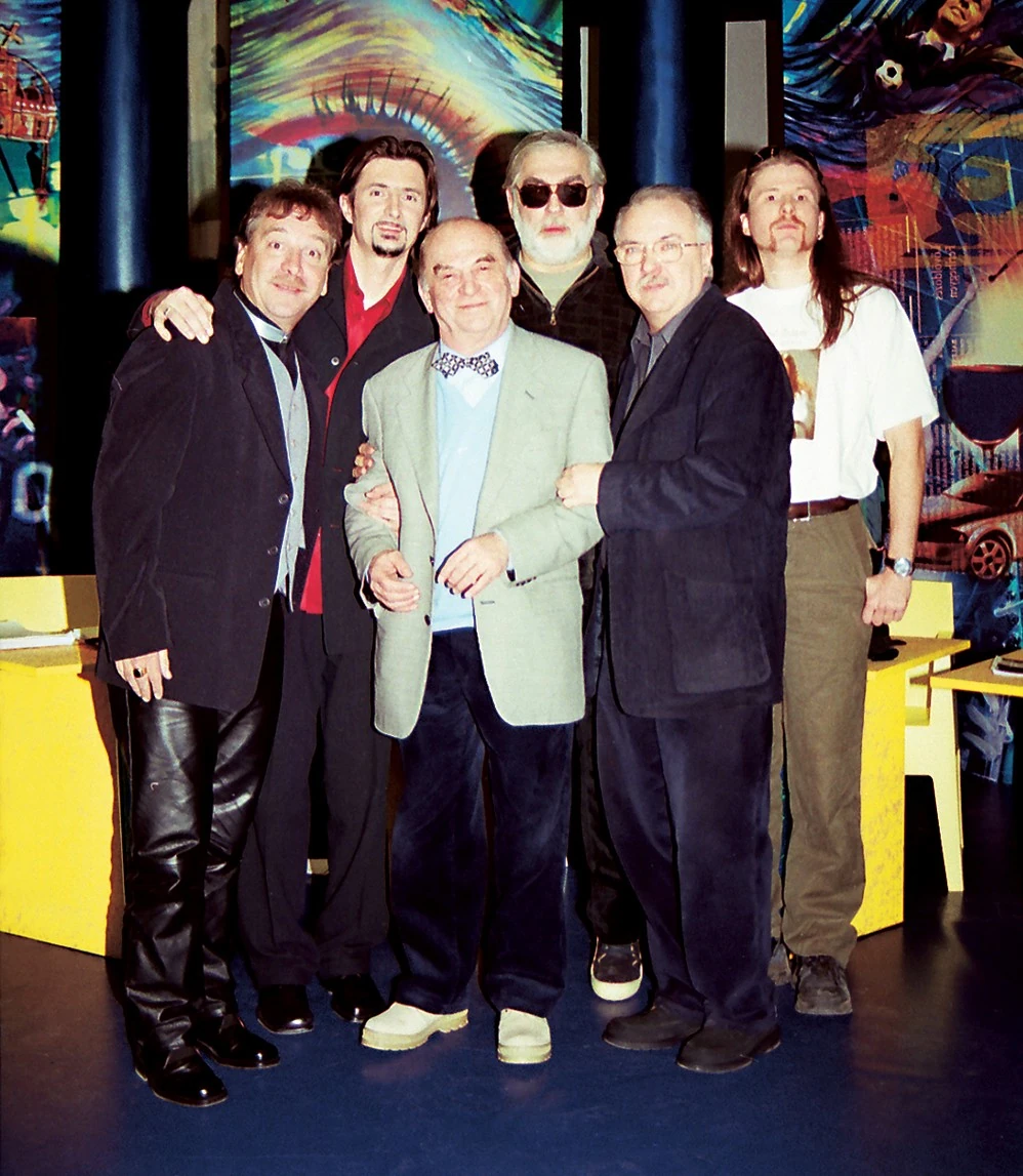 Bajor Imre, Csiszár Jenő, Bodrogi Gyula, Verebes István, Farkasházy Tivadar (Fotó: Olajos Piroska)