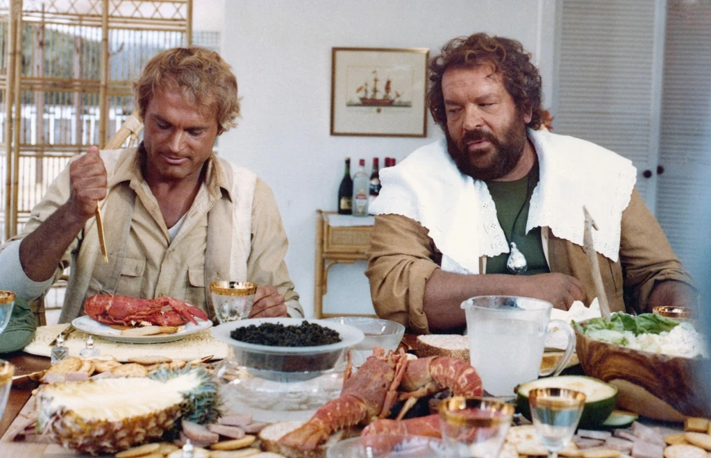 A verhetetlen páros filmekben is imádott lakmározni