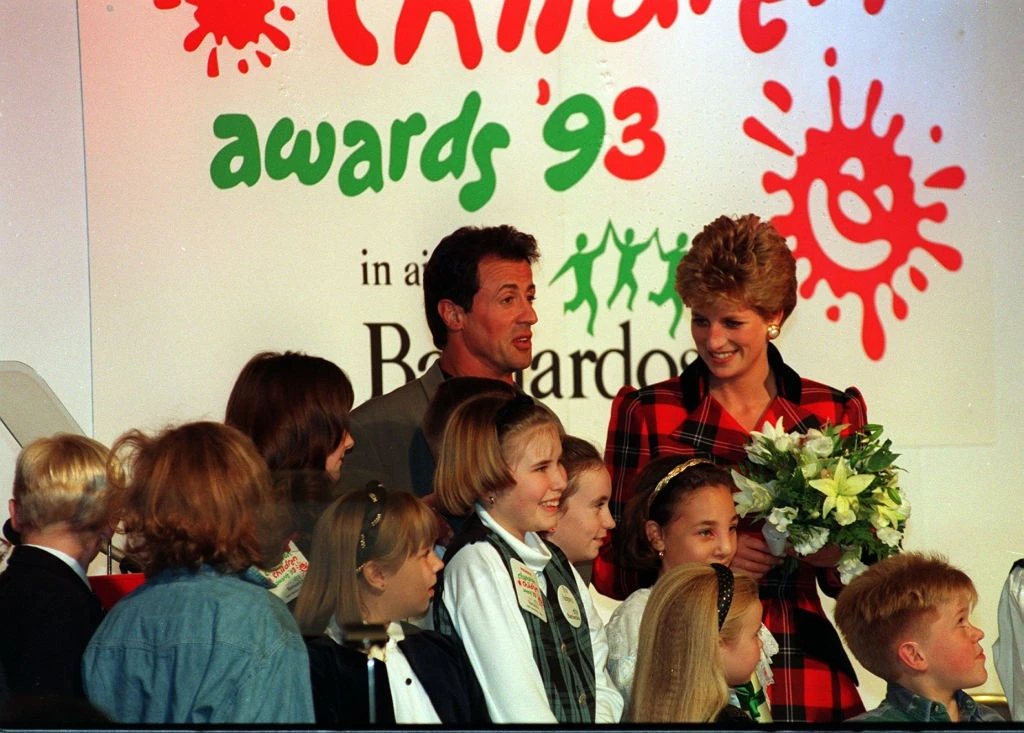 Sylvester Stallone egy évvel korábban már találkozott Diana hercegnével egy jótékony eseményen  