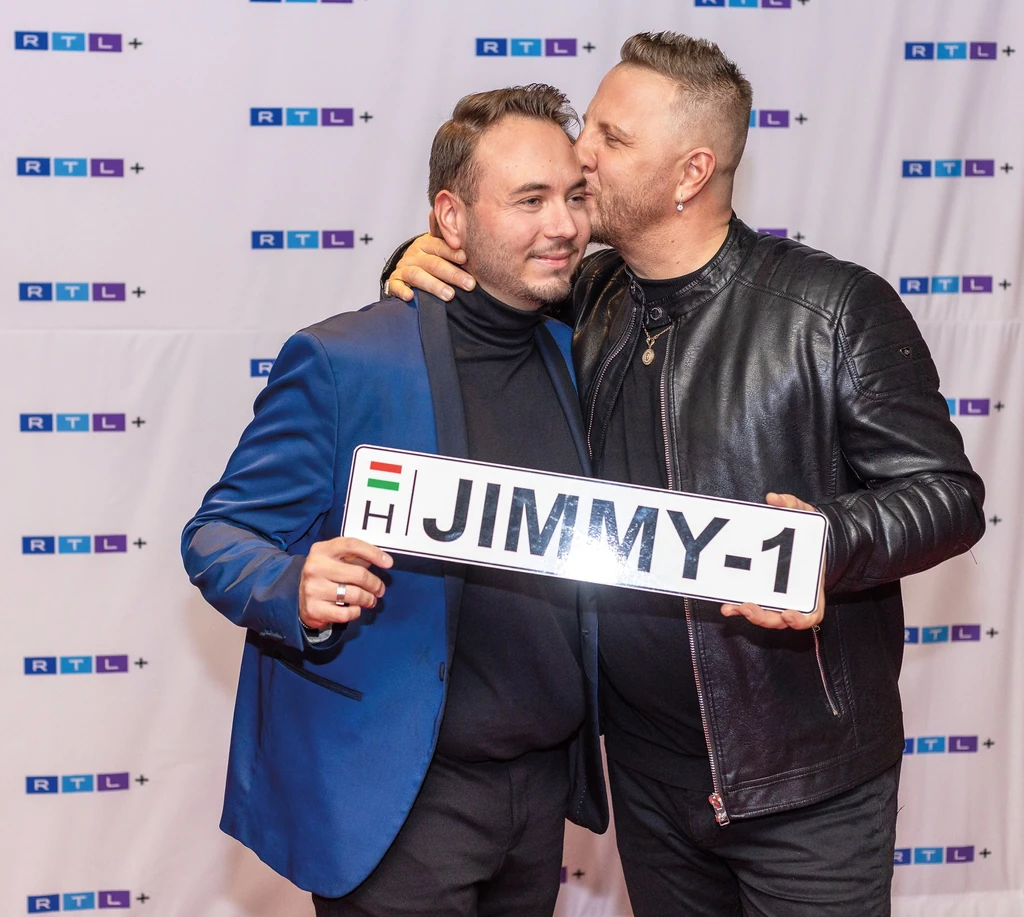 Krisztiánnal a sorozat bemutatóján. Adrián az elmúlt időszakban 20 kilót adott le (Fotó: Birton Szabolcs/fotocentral.hu)