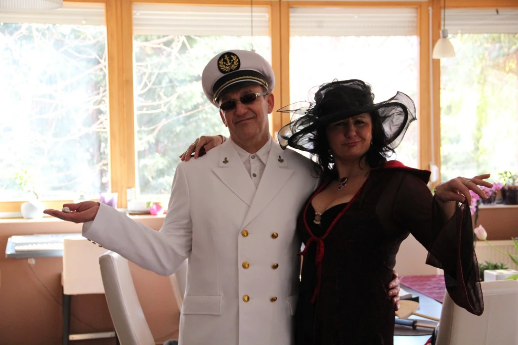 Feleségével, Klárikával