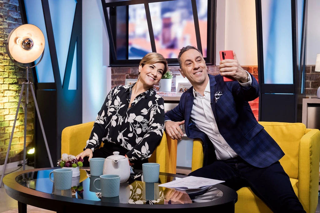 Csonka Andrással reggeli műsort vezettek (Fotó: Schumy Csaba/fotocentral.hu)