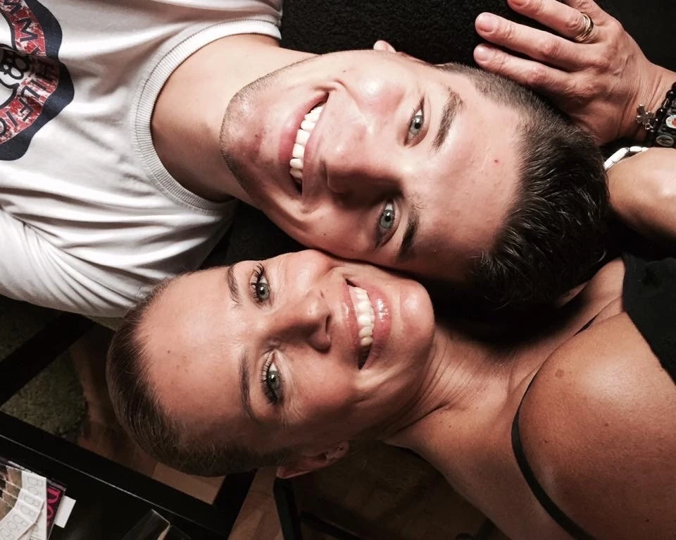 Közös fiukkal, Andrással