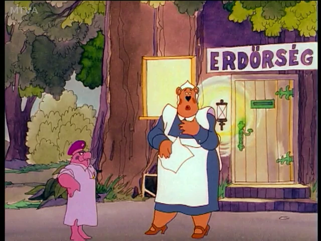 Ursula és Sólyom csőrmester, aki az Erdőrségnél dolgozik, és Bubó osztálytársa volt az általános iskolában