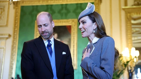 A brit trónörökös, Vilmos herceg és felesége, Katalin hercegné márciusban