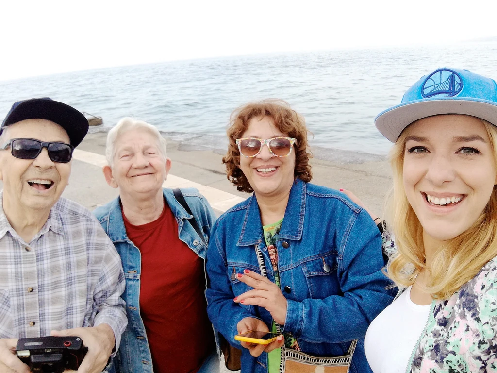 A szüleivel és a lányával (Fotó: Archív)