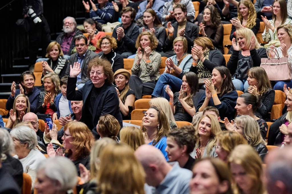 Demjén Rózsi a Hogyan tudnék élni nélküled? című film bemutatóján