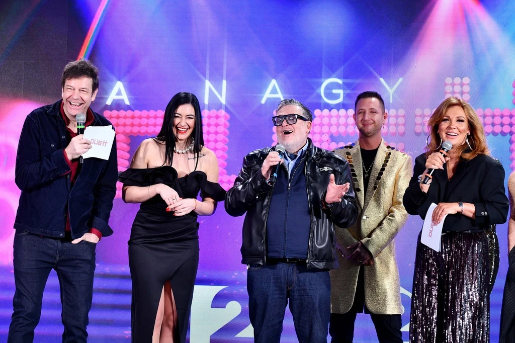 Stana Alexandra hálás Lagzi Lajcsinak, mert A Nagy Duett után is felléptek együtt (Fotó: TV2)