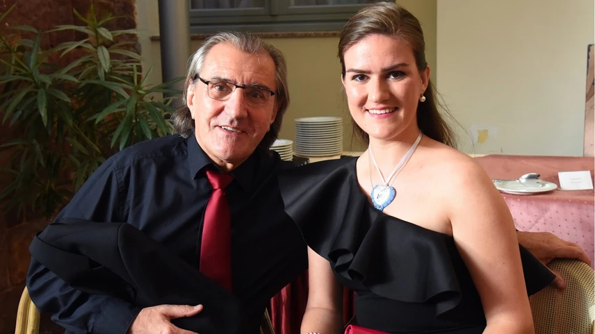 Eperjes Károly és lánya, Borbála 3 éve az Anna-bálon