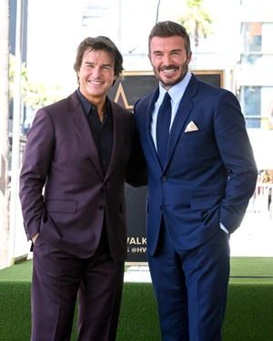 David Beckhammel évek óta haverkodik, akkor is ott volt, amikor a focilegenda hollywoodi csillagot kapott
