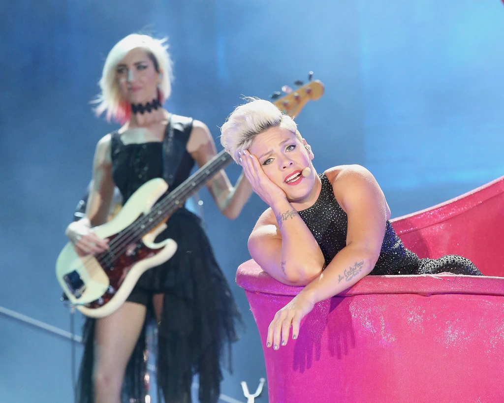 A vagány Pinkről senki nem gondolná, hogy pszichés problémái vannak (Fotó: Getty Images)