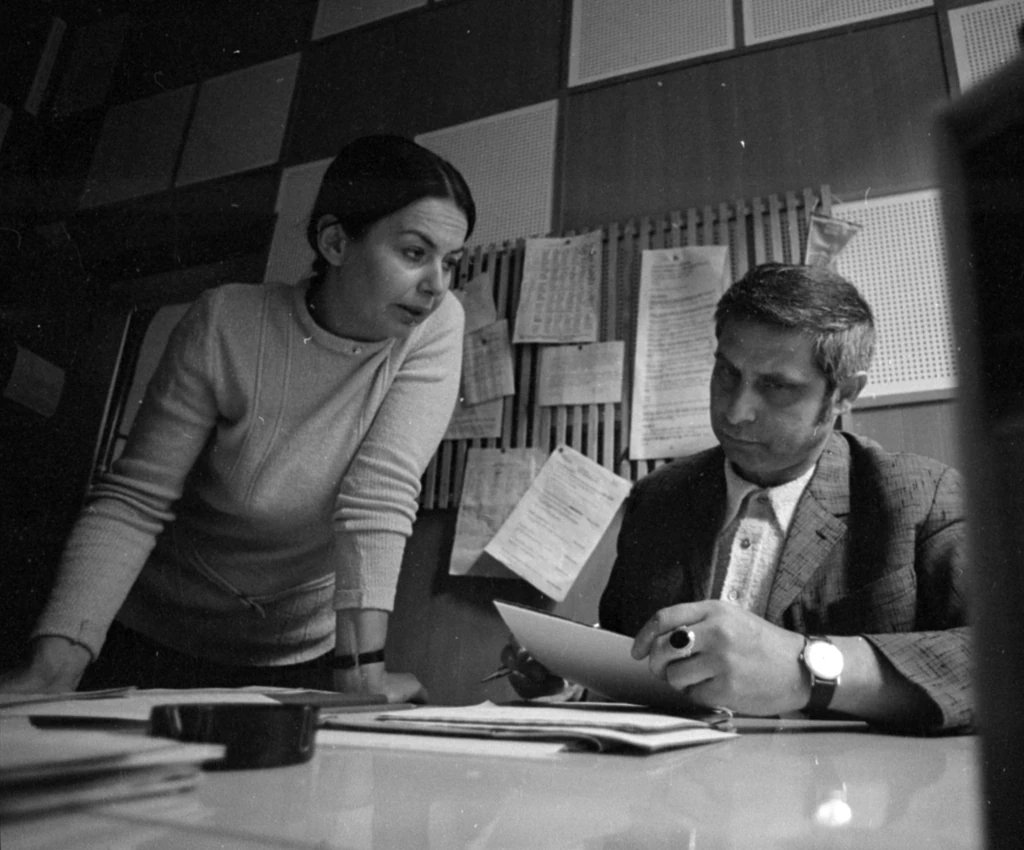 P. Szabó Jószef a rádióban 1973-ban