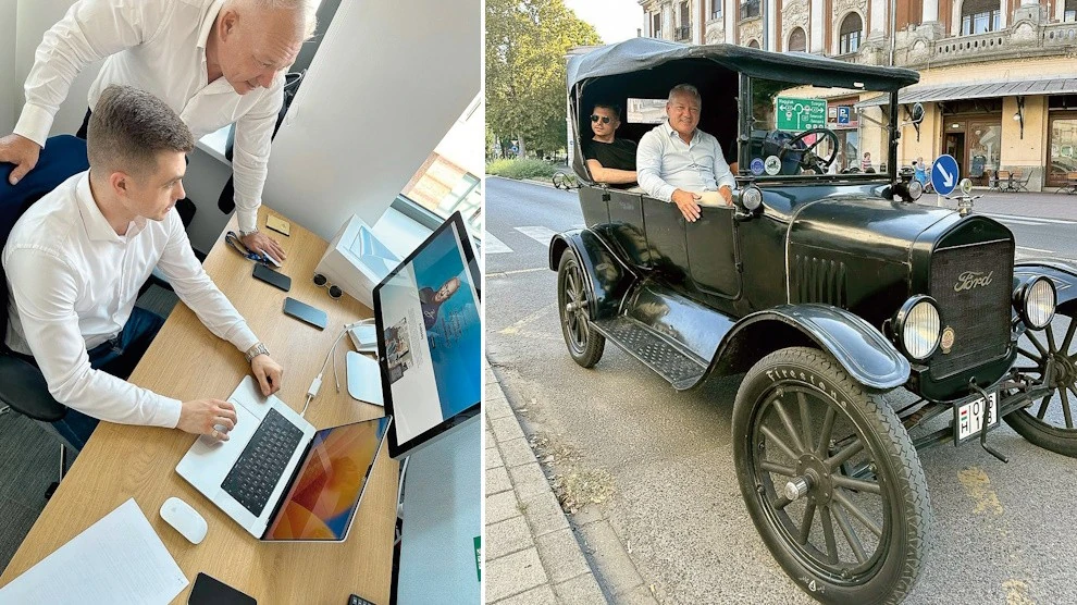 Balogh Leventével (Fotók: Archív)