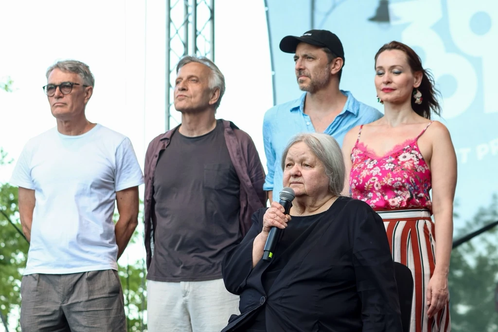 Pogány Judit, Hámori Gabriella és Mácsai Pál is ott volt. Pogány Judit verset is mondott. Fotó: Vörös Szilárd