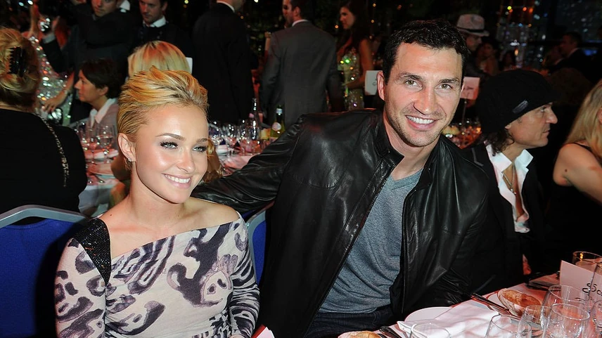 Hayden Panettiere és egykori szerelme, kislánya apja, Volodimir Klicsko 2010-ben