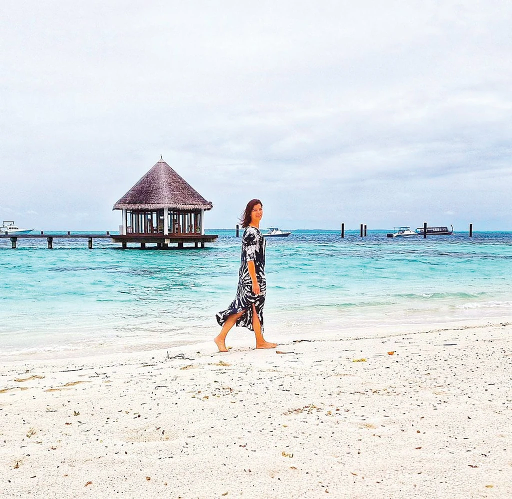 Nórát az utazás kapcsolja ki legjobban, nemrég a Maldív-szigeteken jártak (Fotó: Archív)