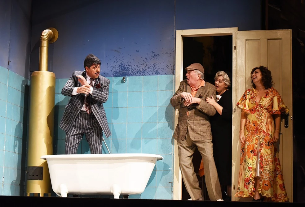 Főszerepben a József Attila Színház Filuména házassága című előadásában (Fotó: Olajos Piroska/fotocentral.hu)