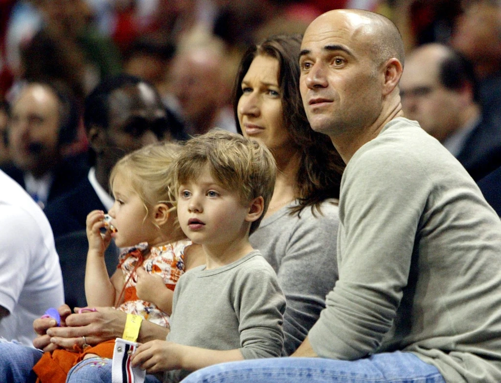 Steffi Graf és Andrew Agassi a lányukat és a fiukat ritkán mutatták meg
